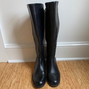 Blonde Presto Black Knee High Waterproof boots
